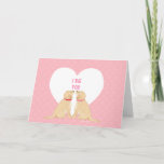 バレンタインデーの犬グリーティングカード シーズンカード<br><div class="desc">掘った人に愛を送れ！すべての犬の恋人は、このバレンタインデーのカードを愛し、彼らが愛するカードにそれを送信する。ナプタウン・テールがデザイン。</div>