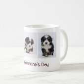 バレンタインデーの犬マグ - 愛犬の写真を追加 コーヒーマグカップ (正面右)