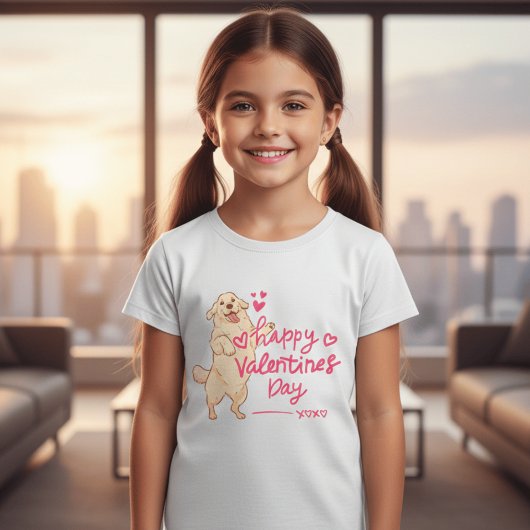バレンタインデーの犬Tシャツ | かわいい子犬の愛 Tシャツ
