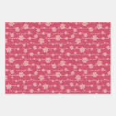 バレンタインデーの猫の尾と愛 ラッピングペーパーシート (正面3)