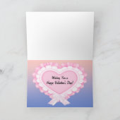 バレンタインデーの猫グリーティングカード シーズンカード (内部)