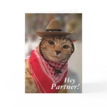 バレンタインデーの猫好きとカウボーイズ用カード！