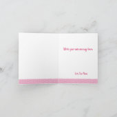 バレンタインデーの猫 かわいい子猫 あなたは完璧 ノートカード (内部)