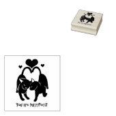 バレンタインデーの猫 ラバースタンプ (押印)