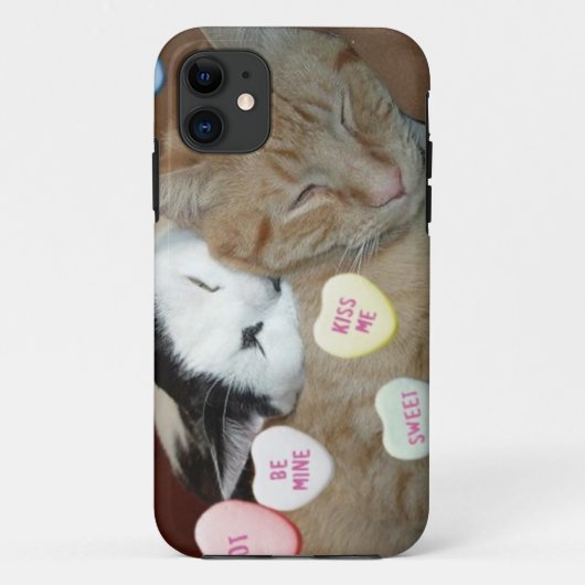 バレンタインデーの猫 Case-Mate iPhoneケース (裏面)