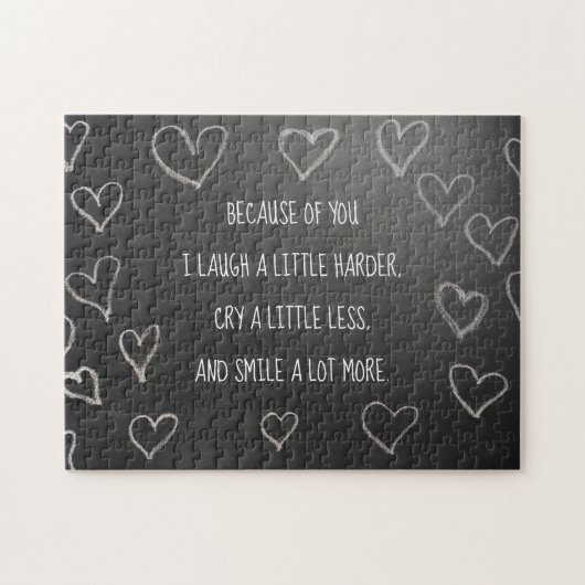 バレンタインデーの理由は黒板 ジグソーパズル (横)