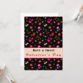 バレンタインデーの甘いグリーティングカード カード (正面/裏面インサイチュ)