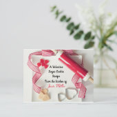 バレンタインデーの砂糖菓子レシピ ポストカード (スタンド正面)