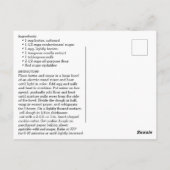 バレンタインデーの砂糖菓子レシピ ポストカード (裏面)