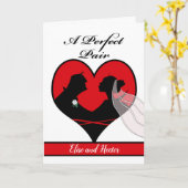 バレンタインデーの結婚おめでとう、名前の追加 カード (黄色い花)