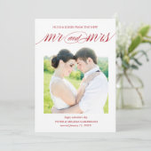 バレンタインデーの結婚式の発表の写真カード シーズンカード (スタンド正面)