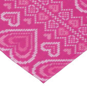 バレンタインデーの編まれたパターン2 テーブルクロス (アングル)