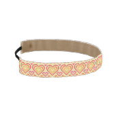 バレンタインデーの編まれたパターン アスレチックヘッドバンド (左)