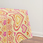 バレンタインデーの編まれたパターン テーブルクロス (インサイチュ)