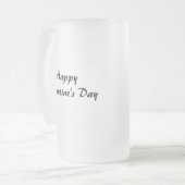 バレンタインデーの美しいハートおよび矢 フロストグラスビールジョッキ (正面左)