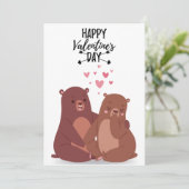 バレンタインデーの美しいベア・ラブ・カード シーズンカード (スタンド正面)