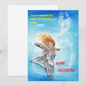 バレンタインデーの美しい魂の名言 シーズンカード (正面/裏面)