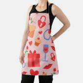 バレンタインデーの背景エプロン エプロン (インサイチュ)