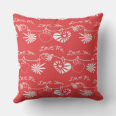 バレンタインデーの背景 クッション (裏面)