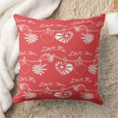 バレンタインデーの背景 クッション (ブランケット)