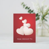 バレンタインデーの背景 シーズンポストカード (スタンド正面)