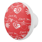 バレンタインデーの背景 セラミックノブ (右)