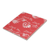 バレンタインデーの背景 タイル (側面)