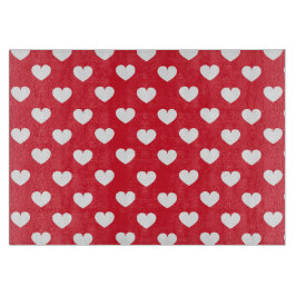 バレンタインデーの背景(ハート愛) カッティングボード