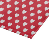 バレンタインデーの背景(ハート愛) カッティングボード (角)