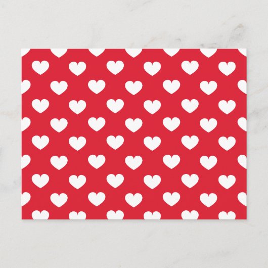 バレンタインデーの背景(ハート愛) シーズンポストカード (正面)