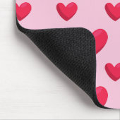 バレンタインデーの背景(ハート愛) マウスパッド (コーナー)