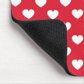 バレンタインデーの背景(ハート愛) マウスパッド (コーナー)