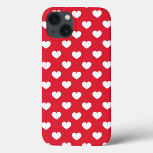 バレンタインデーの背景(ハート愛) iPhone 13ケース