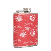 バレンタインデーの背景 フラスク (右)