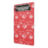 バレンタインデーの背景 ミニクリップボード (アングル2)