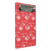 バレンタインデーの背景 ミニクリップボード (アングル)