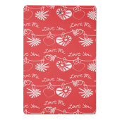 バレンタインデーの背景 ミニクリップボード (裏面)