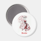 バレンタインデーの花嫁 マグネット (正面/裏面)