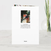 バレンタインデーの花束 シーズンカード (裏面)