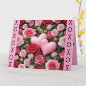 バレンタインデーの蜂蜜 カード (黄色い花)