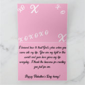 バレンタインデーの蜂蜜 カード (内部)