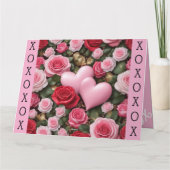 バレンタインデーの蜂蜜 カード (裏面)