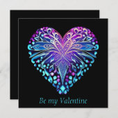 バレンタインデーの装飾ハートデザインカード シーズンカード (正面/裏面)