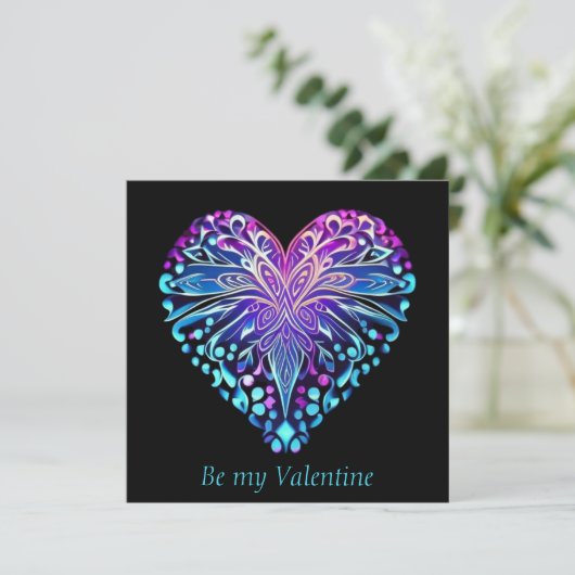 バレンタインデーの装飾ハートデザインカード シーズンカード (スタンド正面)