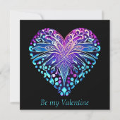 バレンタインデーの装飾ハートデザインカード シーズンカード (正面)