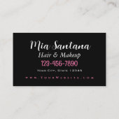 バレンタインデーの装飾ハート 名刺 (裏面)