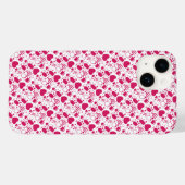 バレンタインデーの要素パターン Case-Mate iPhoneケース (裏面 (横))