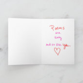 バレンタインデーの詩 シーズンカード (内部)