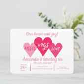 バレンタインデーの誕生日パーティー 招待状 (スタンド正面)