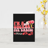 バレンタインデーの誕生日労働者 私はビーズが好き カード (黄色い花)